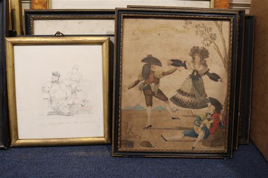 A quantity of assorted prints, drawings and photographs